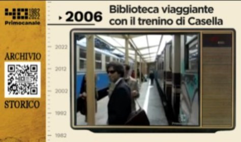 Dall'archivio storico di Primocanale, 2006: il trenino di Casella diventa biblioteca viaggiante